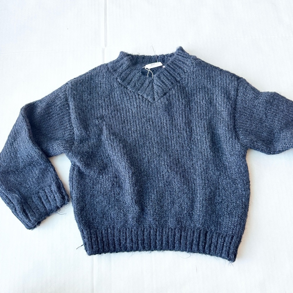 Zara Boy Knit V- Neck Sweater in Navy
NWT -Size 18-24 months
